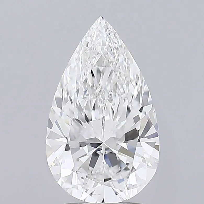 2.21ct Pear Lab Grown Diamond (Colour E, Clarity VVS2, IGI Certified)