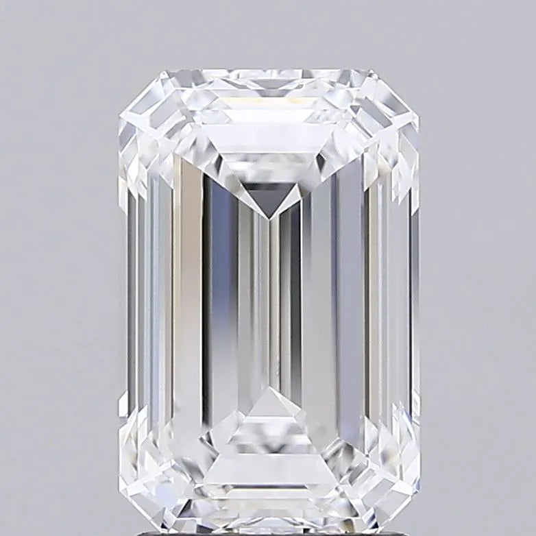 2.42ct Emerald Lab Grown Diamond (Colour D, Clarity IF, IGI Certified)