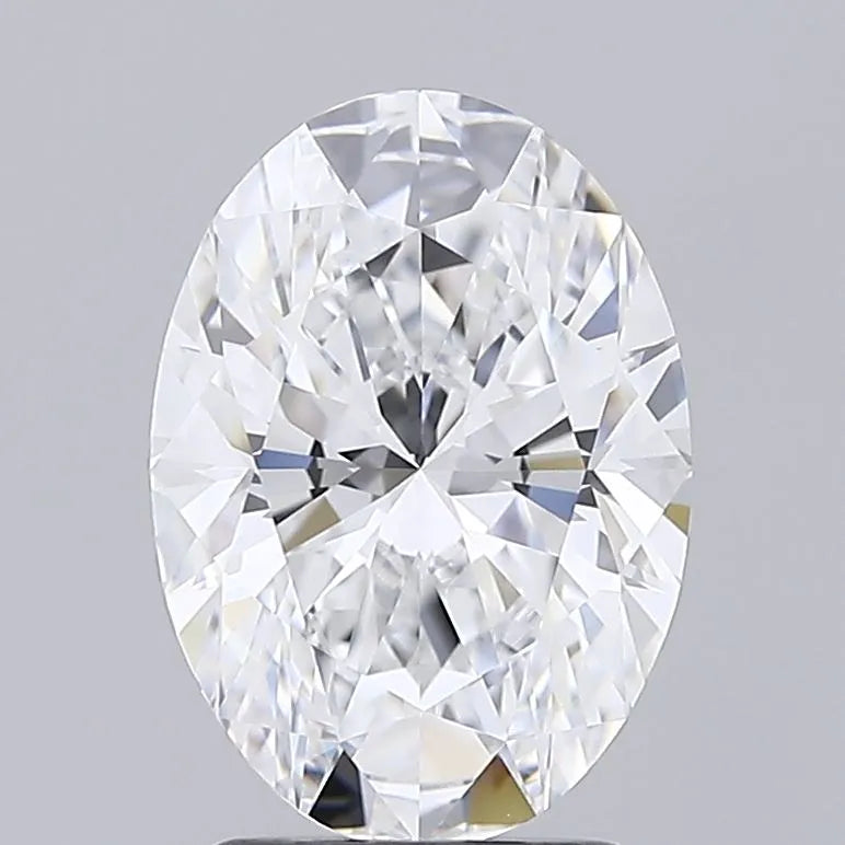 2.50ct Oval Lab Grown Diamond (Colour D, Clarity IF, IGI Certified)
