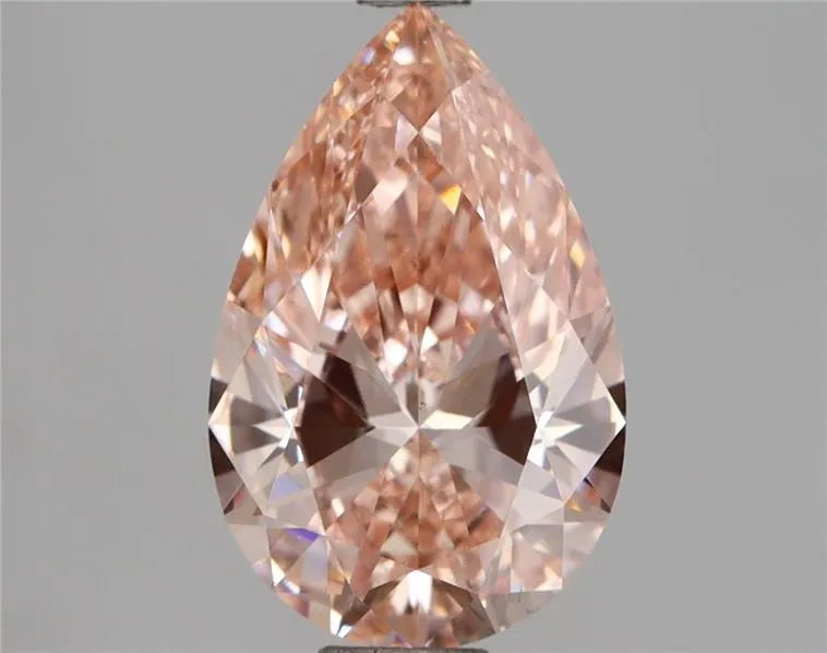2.52ct Pear Lab Grown Diamond (Colour Fancy Intense Pink, Clarity VS1, IGI Certified)