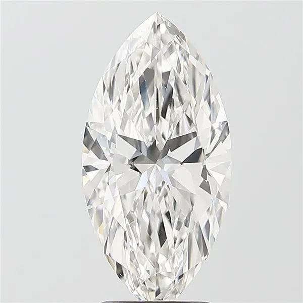 2.54ct Marquise Lab Grown Diamond (Colour F, Clarity VVS2, IGI Certified)