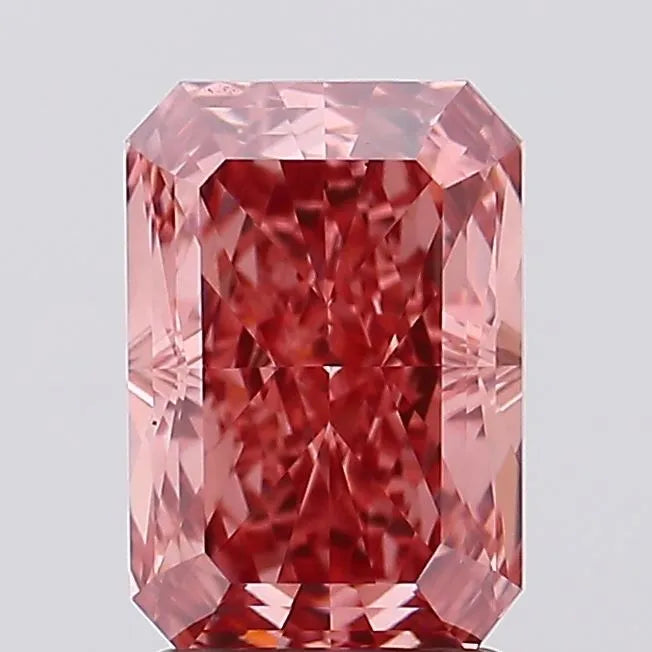 2.55ct Radiant Lab Grown Diamond (Colour Fancy Vivid Pink, Clarity VS1, IGI Certified)