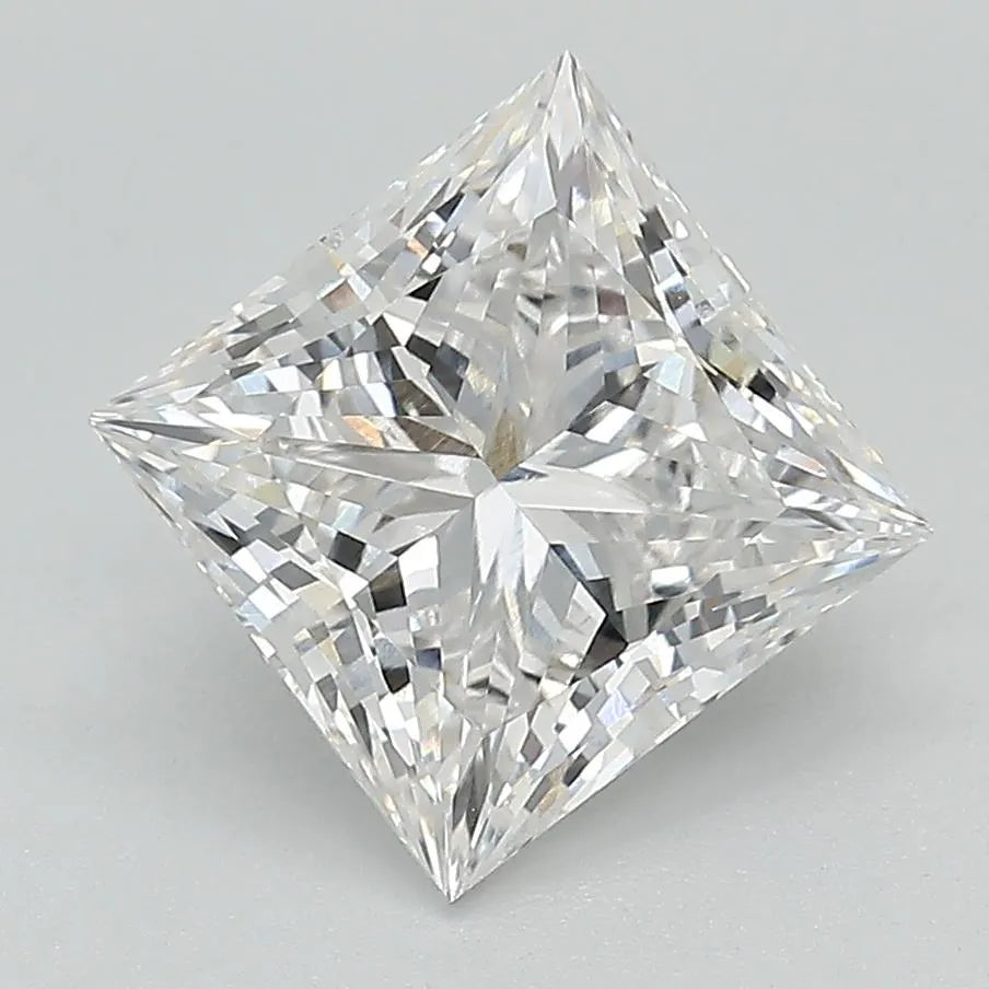 2.77ct Princess Lab Grown Diamond (Colour E, Clarity VVS2, Cut EX, IGI Certified)