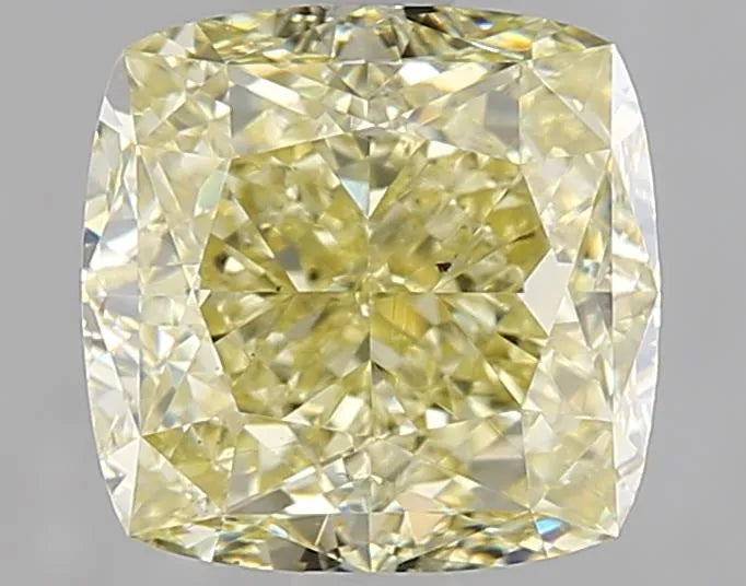 2.83ct Cushion brilliant Natural Diamond (Colour Fancy Yellow, Clarity VS2, GIA Certified)