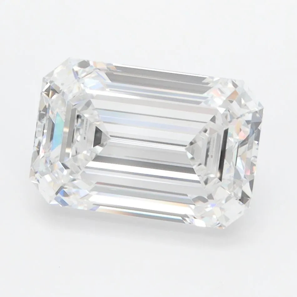 3.00ct Emerald Lab Grown Diamond (Colour D, Clarity IF, IGI Certified)