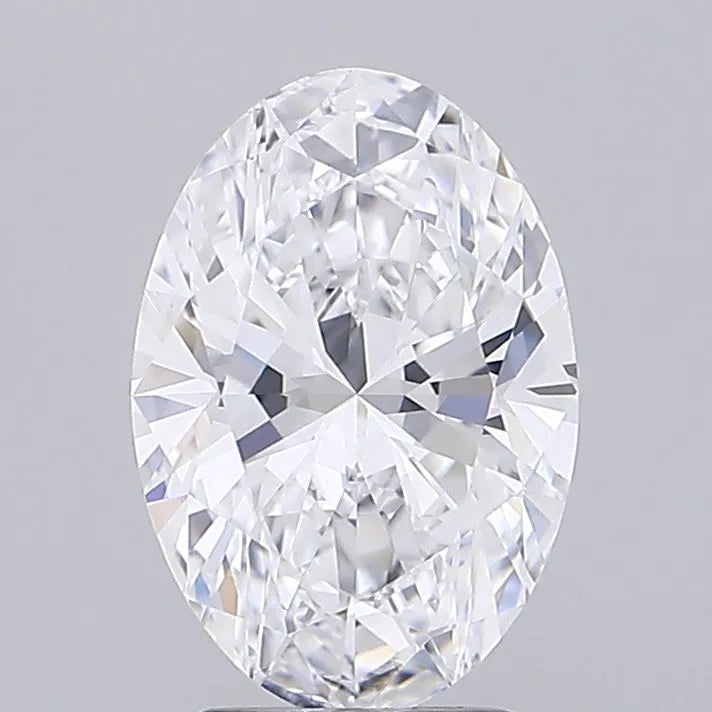 3.00ct Oval Lab Grown Diamond (Colour D, Clarity IF, IGI Certified)