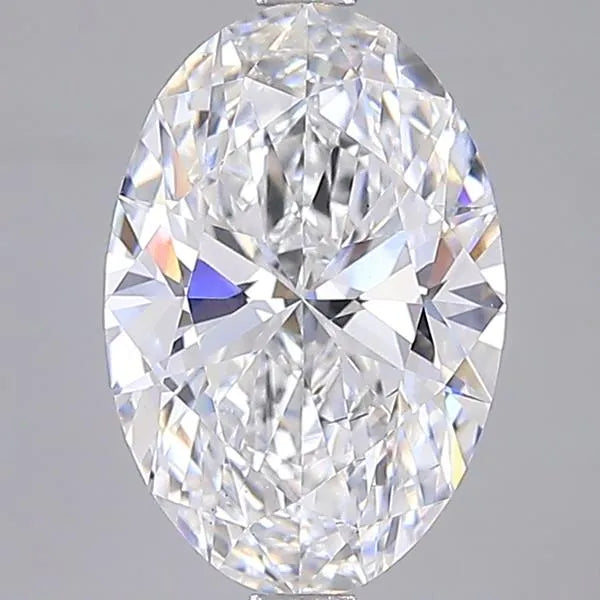 3.00ct Oval Lab Grown Diamond (Colour D, Clarity VS2, IGI Certified)