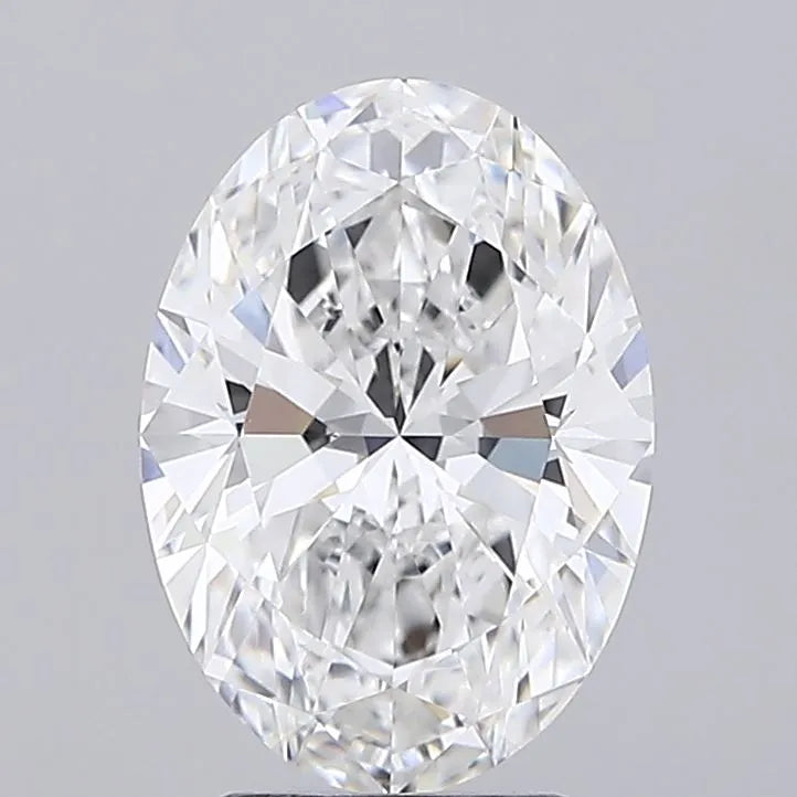 3.00ct Oval Lab Grown Diamond (Colour D, Clarity VVS2, IGI Certified)