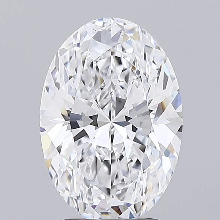 3.02ct Oval Lab Grown Diamond (Colour D, Clarity IF, IGI Certified)