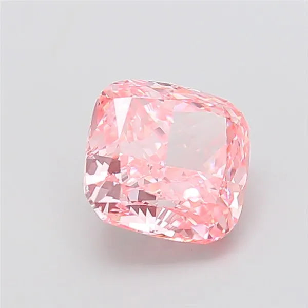 3.03ct Cushion modified Lab Grown Diamond (Colour Fancy Vivid Pink, Clarity VVS1, IGI Certified)