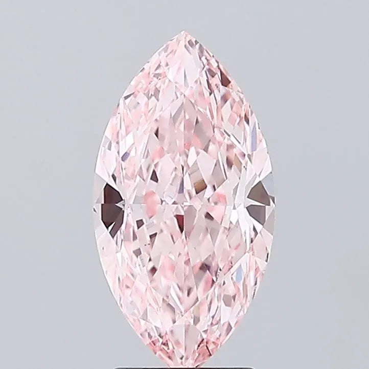3.04ct Marquise Lab Grown Diamond (Colour Fancy Vivid Pink, Clarity VVS2, IGI Certified)