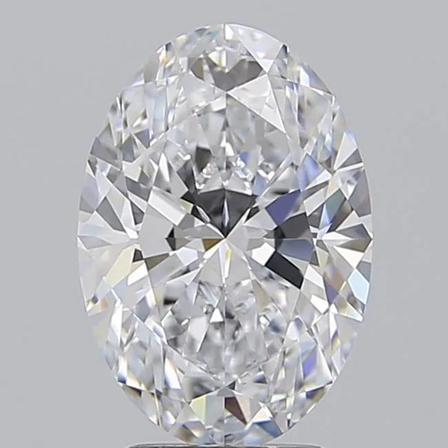 3.08ct Oval Lab Grown Diamond (Colour E, Clarity IF, IGI Certified)