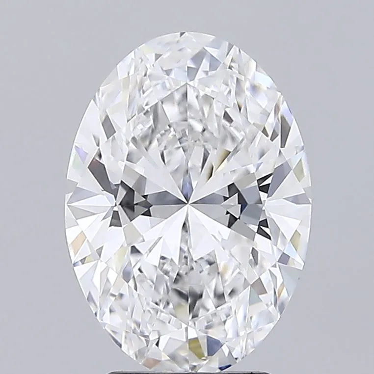 3.08ct Oval Lab Grown Diamond (Colour E, Clarity VVS1, IGI Certified)