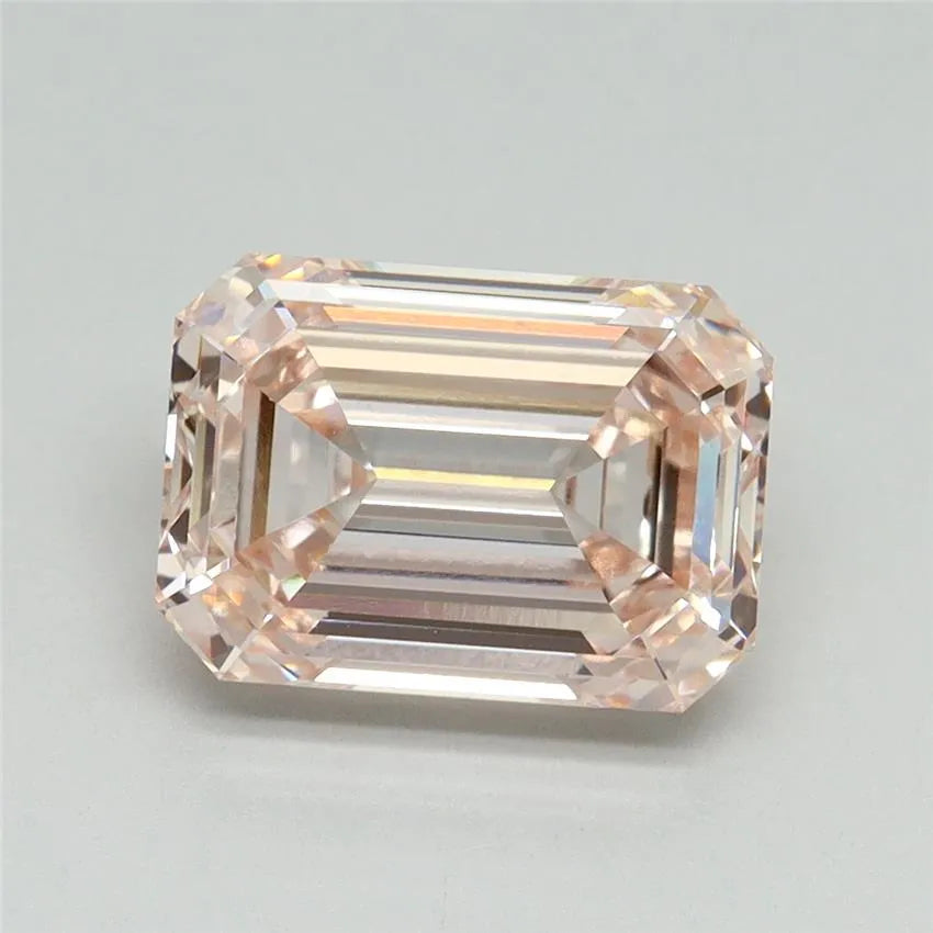 3.10ct Emerald Lab Grown Diamond (Colour Fancy Pink, Clarity VVS2, IGI Certified)