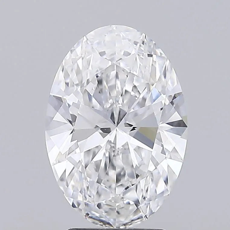3.10ct Oval Lab Grown Diamond (Colour D, Clarity VVS2, IGI Certified)