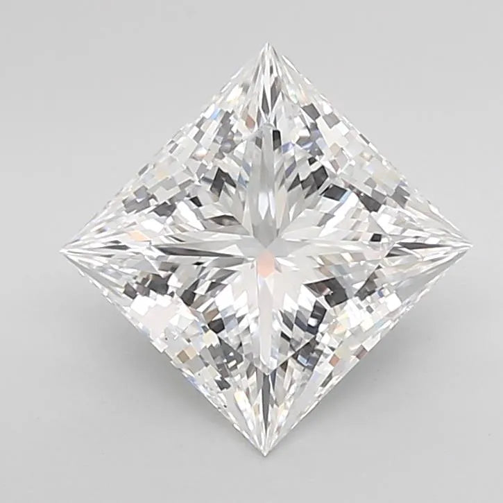 3.18ct Princess Lab Grown Diamond (Colour D, Clarity IF, Cut EX, IGI Certified)
