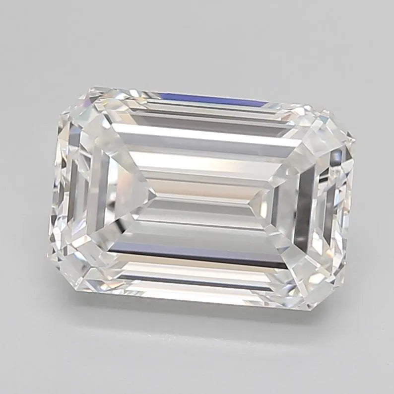 3.19ct Emerald Lab Grown Diamond (Colour F, Clarity IF, Cut EX, IGI Certified)
