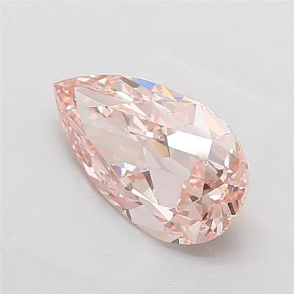 3.36ct Pear Lab Grown Diamond (Colour Fancy Light Brown, Clarity VVS2, IGI Certified)