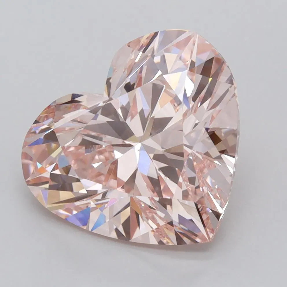 3.77ct Heart Lab Grown Diamond (Colour Fancy Intense Pink, Clarity VVS1, IGI Certified)