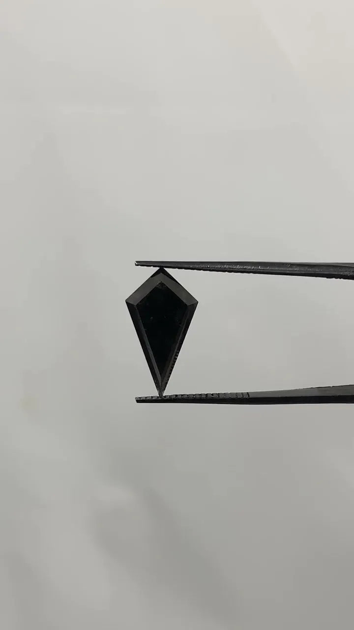 3.95ct Kite Natural Diamond (Colour Fancy Black, Clarity VVS2, Cut EX, GIA Certified)
