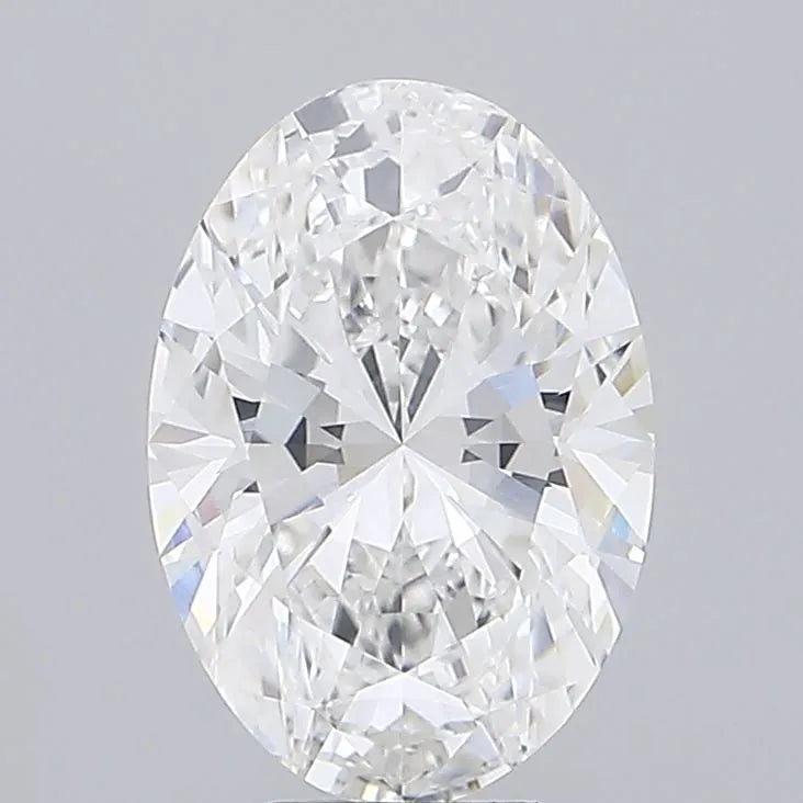 4.00ct Oval Lab Grown Diamond (Colour E, Clarity VVS2, IGI Certified)