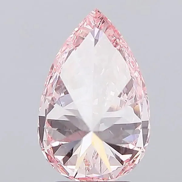 4.00ct Pear Lab Grown Diamond (Colour Fancy Vivid Pink, Clarity VS1, IGI Certified)