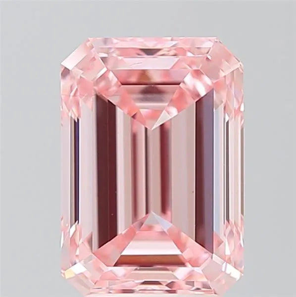 4.01ct Emerald Lab Grown Diamond (Colour Fancy Intense Pink, Clarity VS2, IGI Certified)