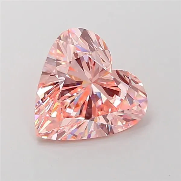 4.01ct Heart Lab Grown Diamond (Colour Fancy Intense Pink, Clarity VS1, IGI Certified)