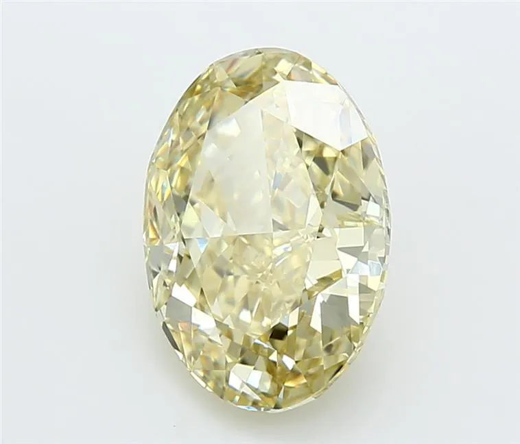 4.03ct Oval Lab Grown Diamond (Colour Fancy Yellow, Clarity VVS2, IGI Certified)