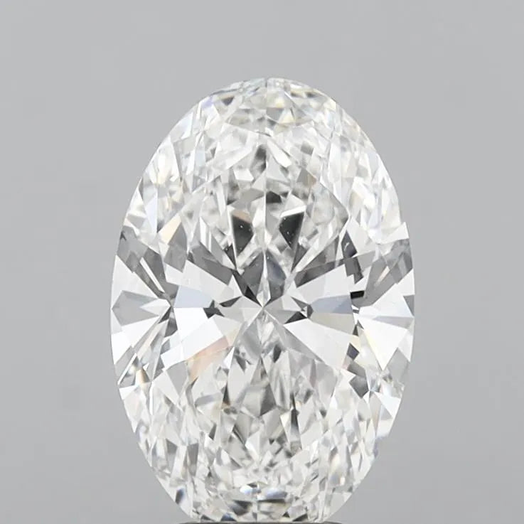 4.05ct Oval Lab Grown Diamond (Colour F, Clarity VVS2, IGI Certified)
