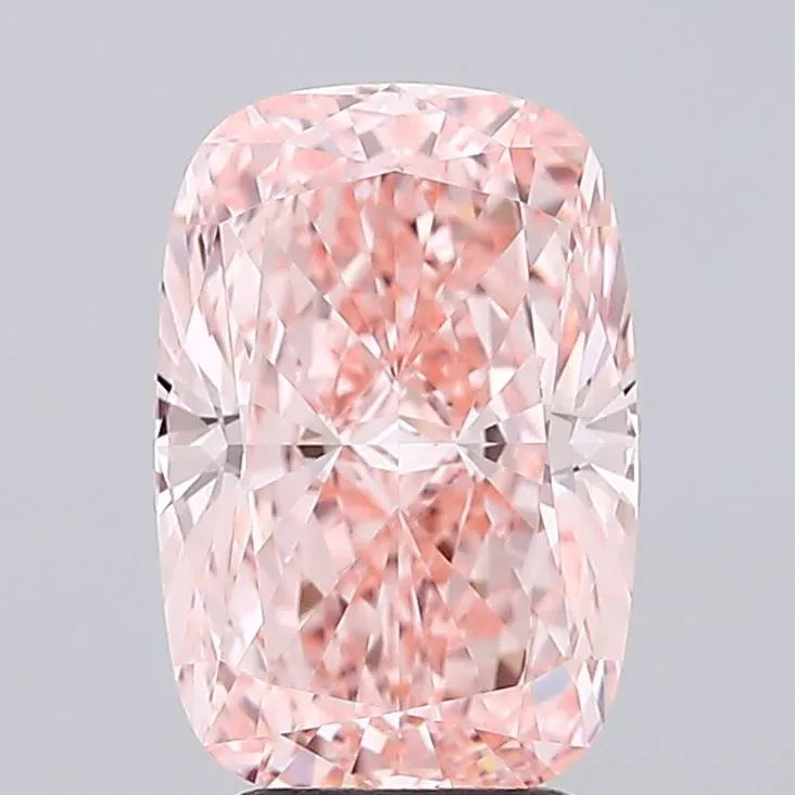 4.08ct Cushion modified Lab Grown Diamond (Colour Fancy Vivid Pink, Clarity VVS1, IGI Certified)
