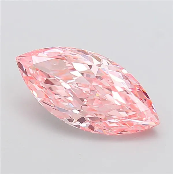 4.17ct Marquise Lab Grown Diamond (Colour Fancy Vivid Pink, Clarity VS1, IGI Certified)