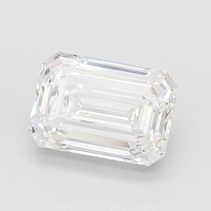 4.32ct Emerald Lab Grown Diamond (Colour D, Clarity VVS1, IGI Certified)