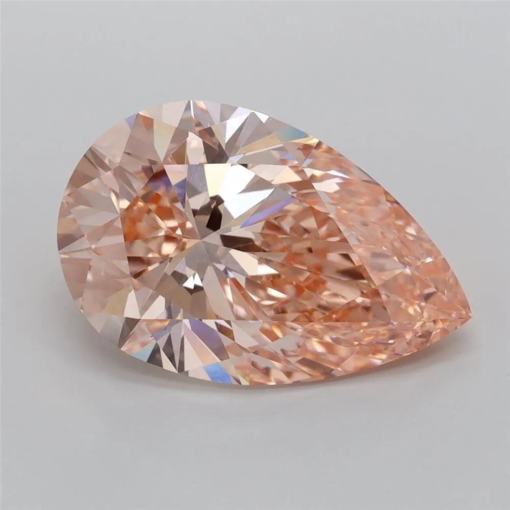 4.92ct Pear Lab Grown Diamond (Colour Fancy Intense Pink, Clarity VVS2, IGI Certified)
