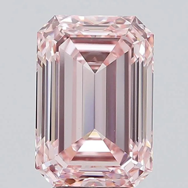 5.01ct Emerald Lab Grown Diamond (Colour Fancy Intense Pink, Clarity VVS2, IGI Certified)