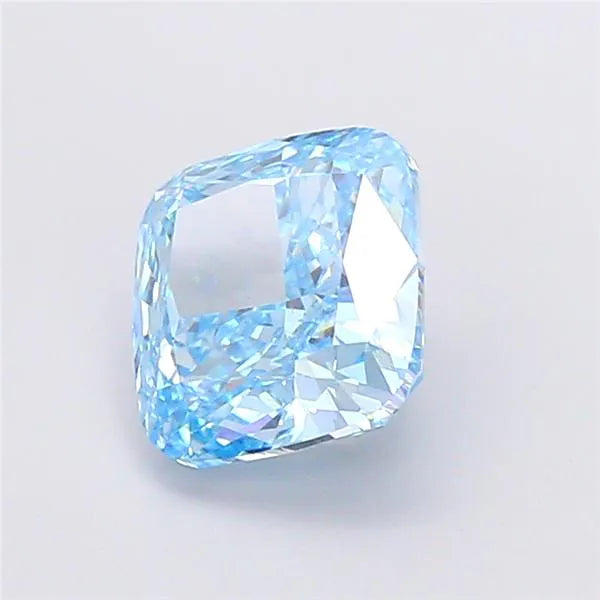 5.10ct Cushion modified Lab Grown Diamond (Colour Fancy Vivid Blue, Clarity VS1, IGI Certified)