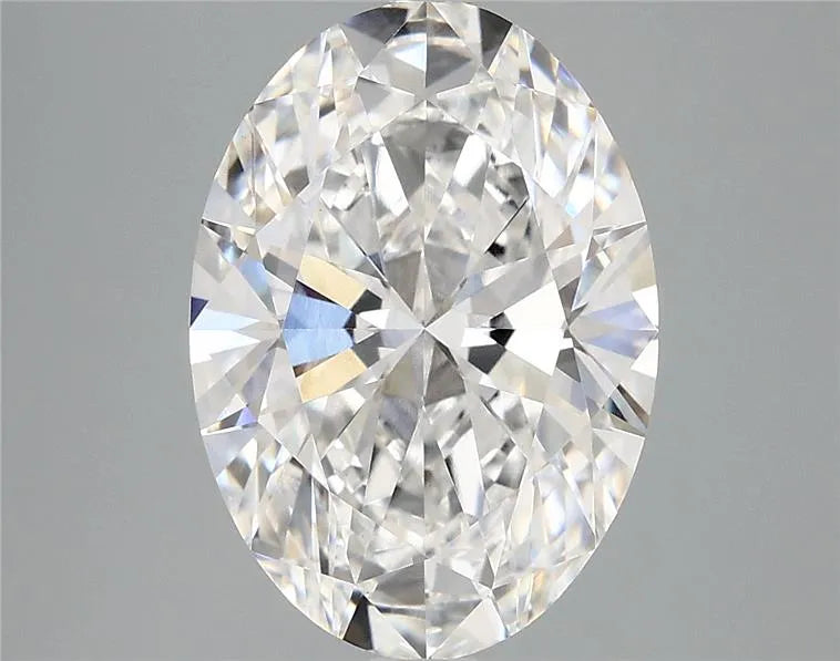 5.10ct Oval Lab Grown Diamond (Colour E, Clarity VVS2, IGI Certified)
