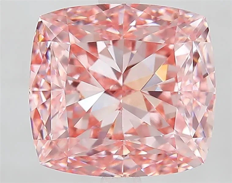 5.52ct Cushion modified Lab Grown Diamond (Colour Fancy Vivid Pink, Clarity VVS2, IGI Certified)