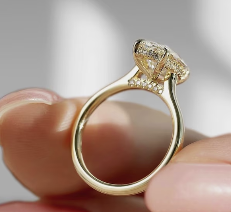 Custom Order - JB - Ring Size 4.75, Yellow Gold, No Diamonds on the setting