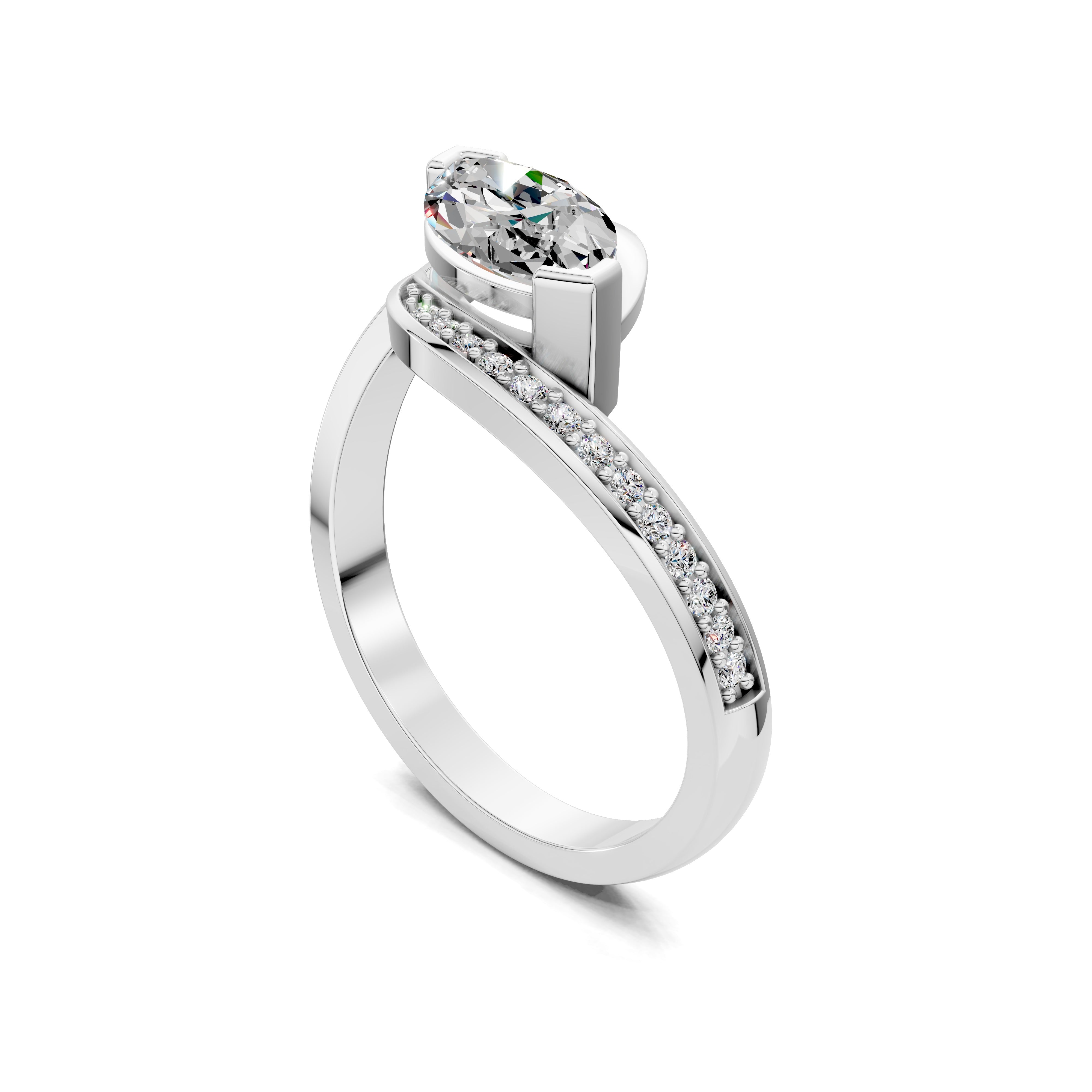 The Eclipse Marquise Bypass Ring