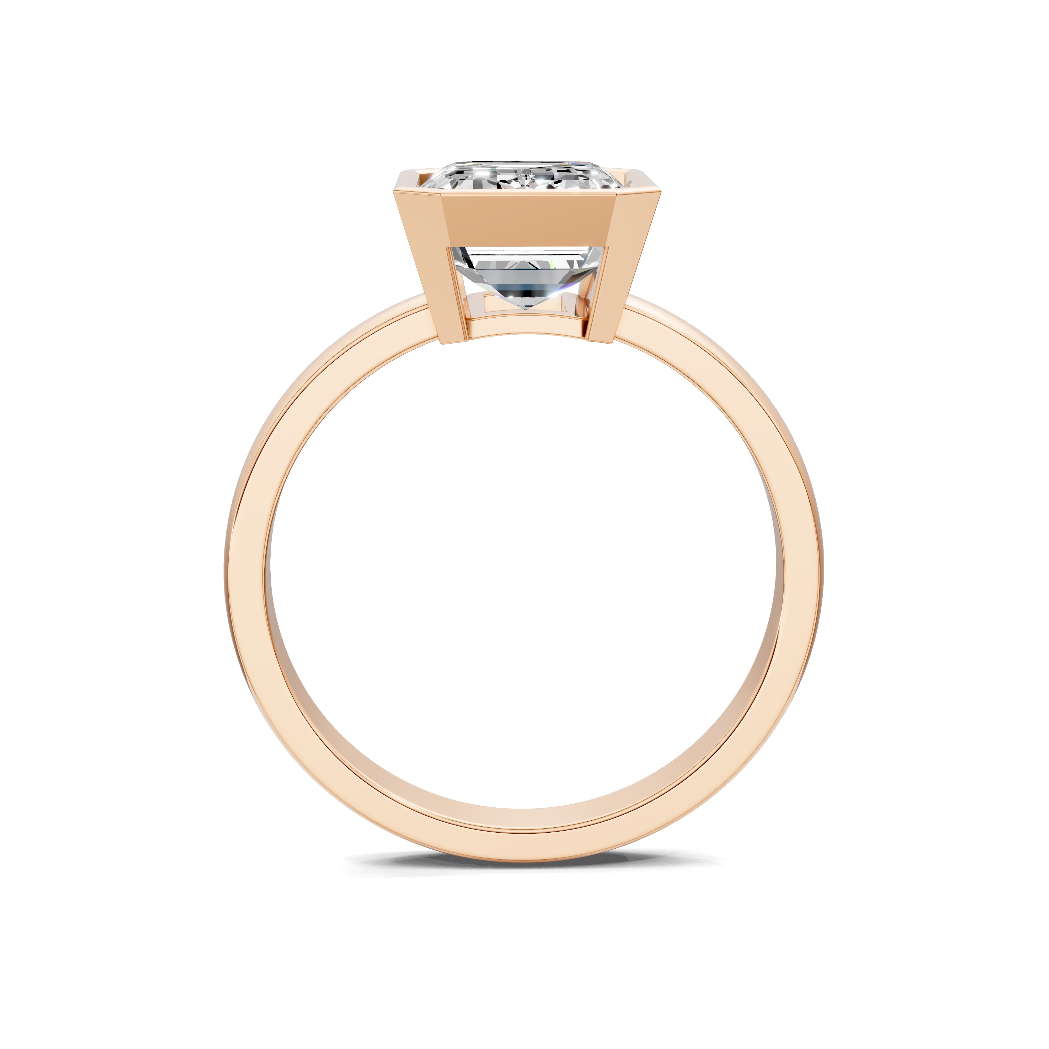 The Orion Bezel Emerald Ring