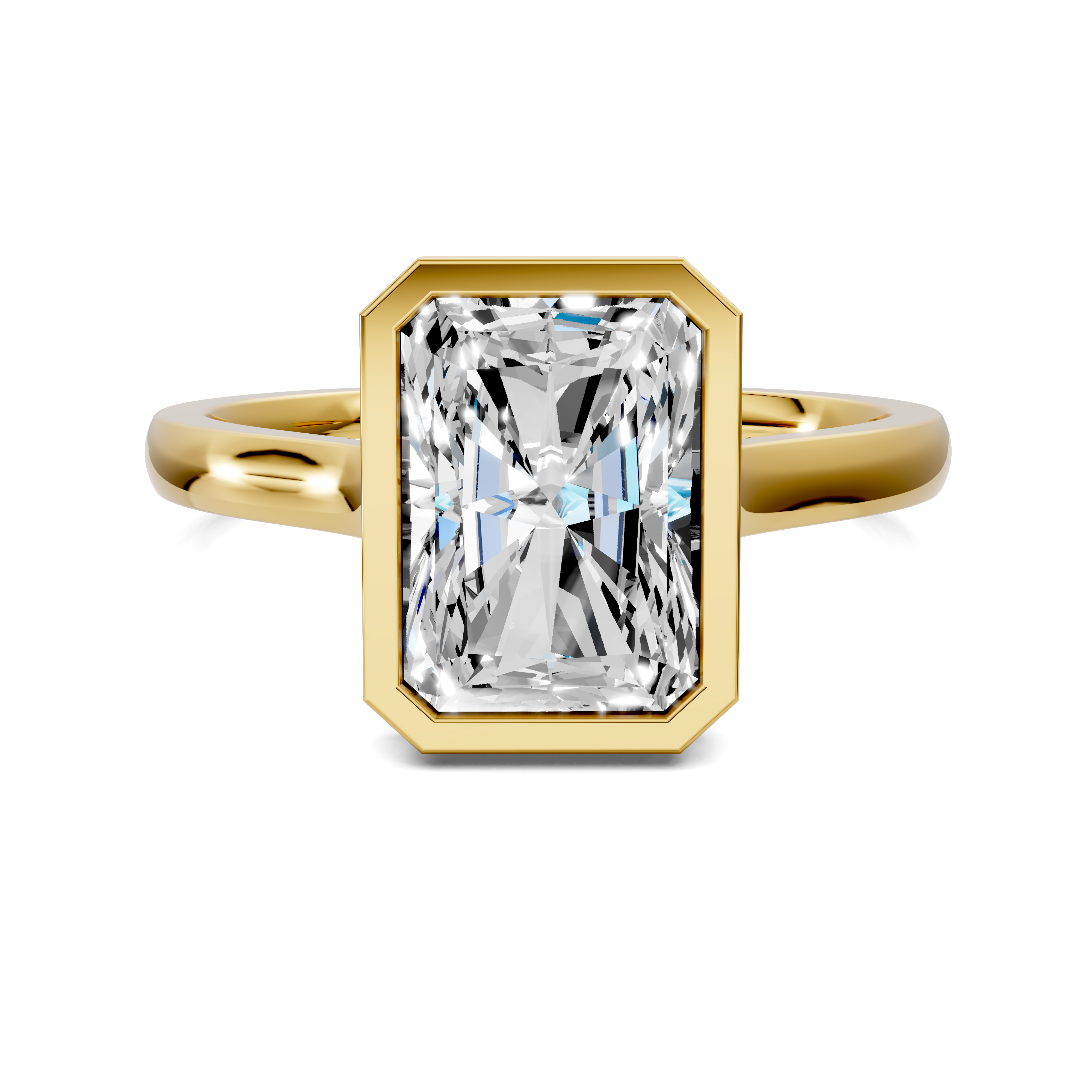 Artemis Bezel Hidden Halo Ring