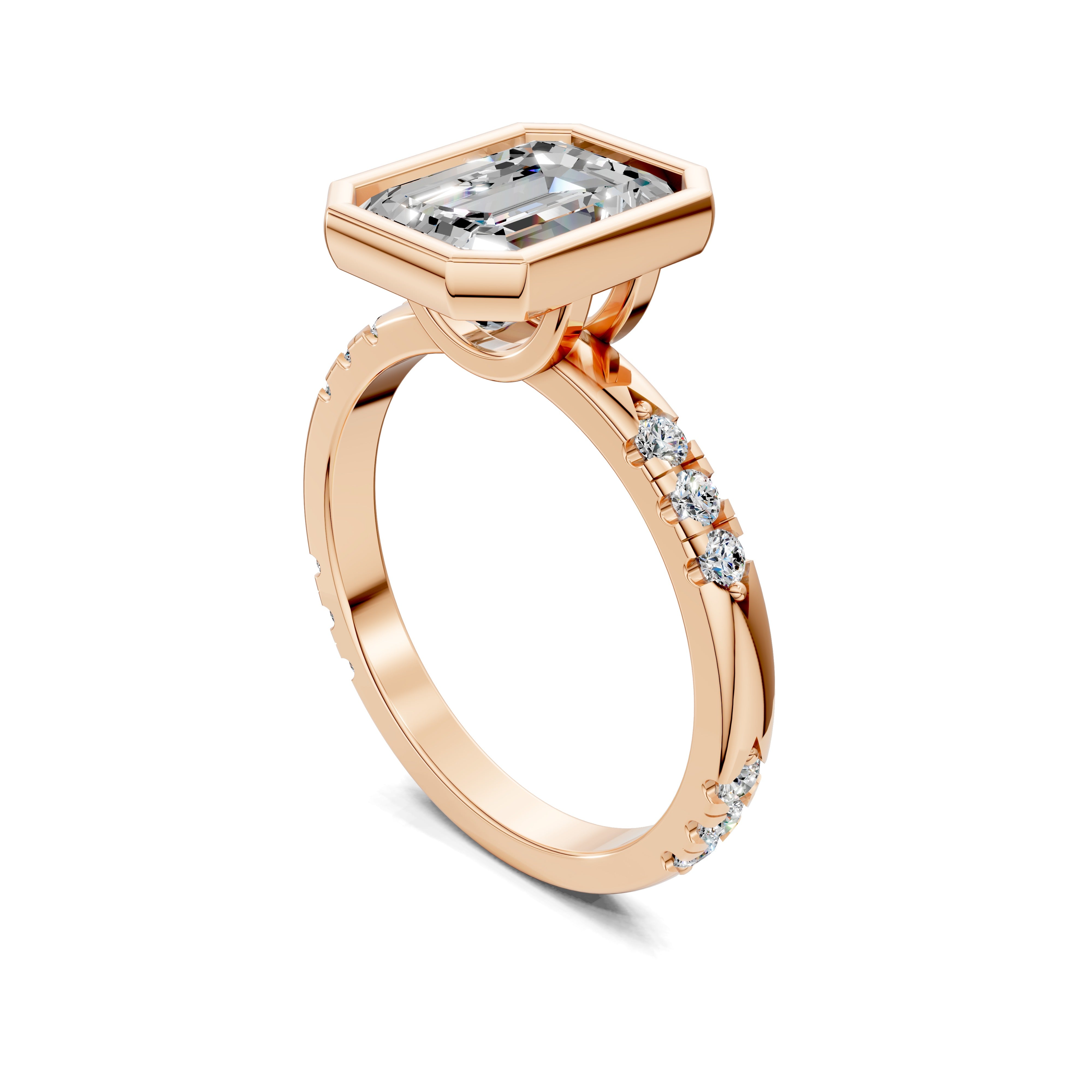 The Seraphelle Emerald Bezel Ring