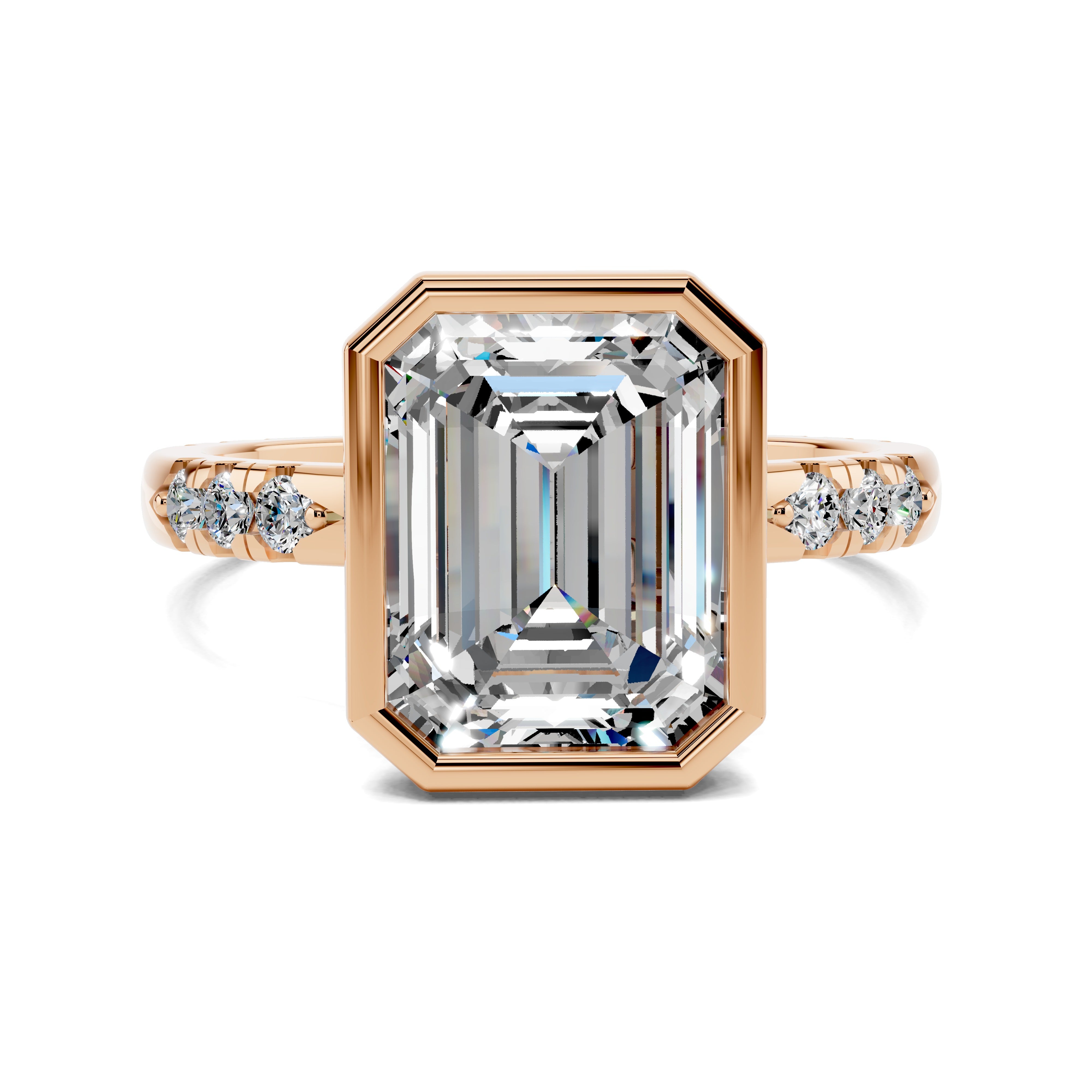 The Seraphelle Emerald Bezel Ring