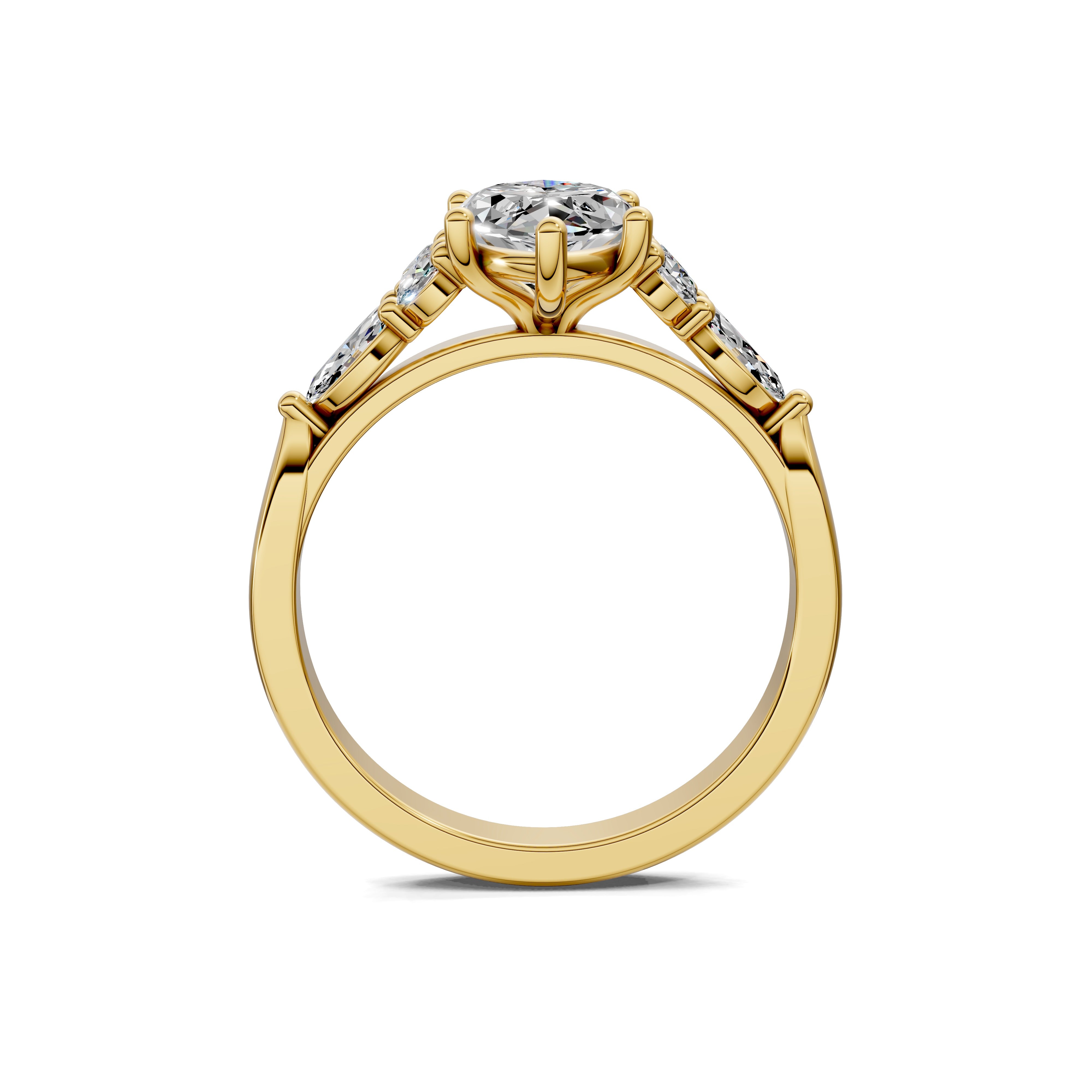 The Lunara Marquise Cluster Ring
