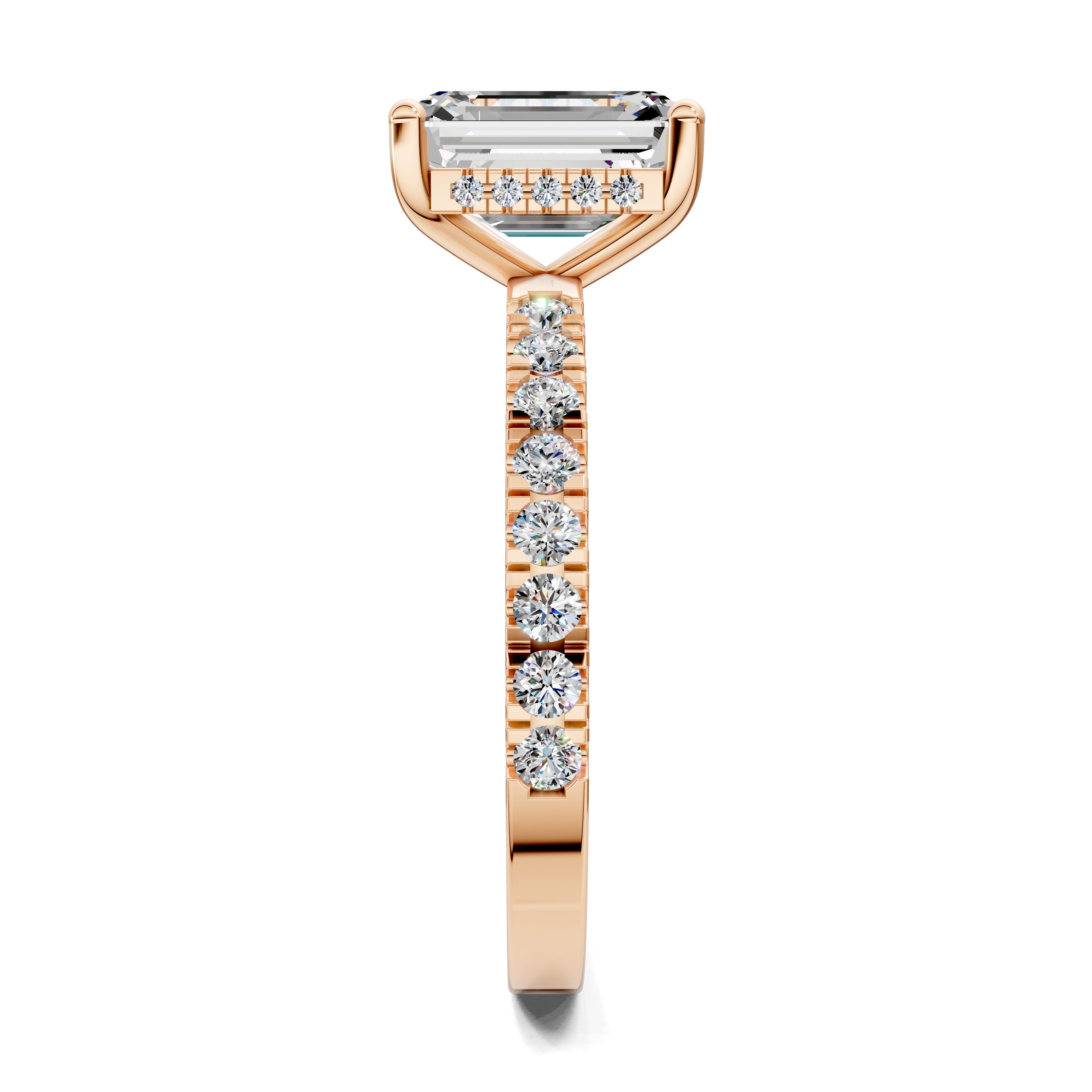 Marcella Semi Pavé Hidden Halo Ring