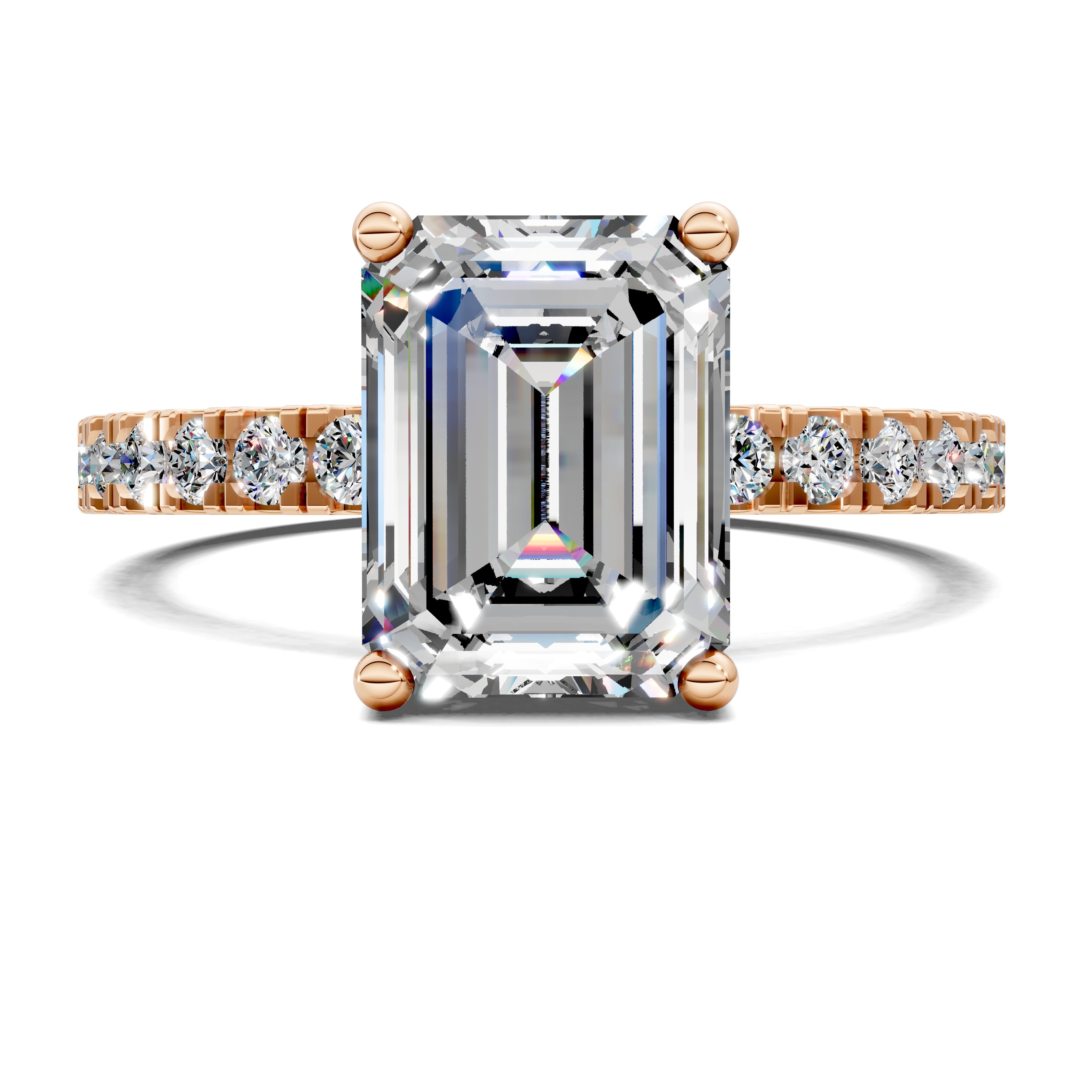 Marcella Semi Pavé Hidden Halo Ring