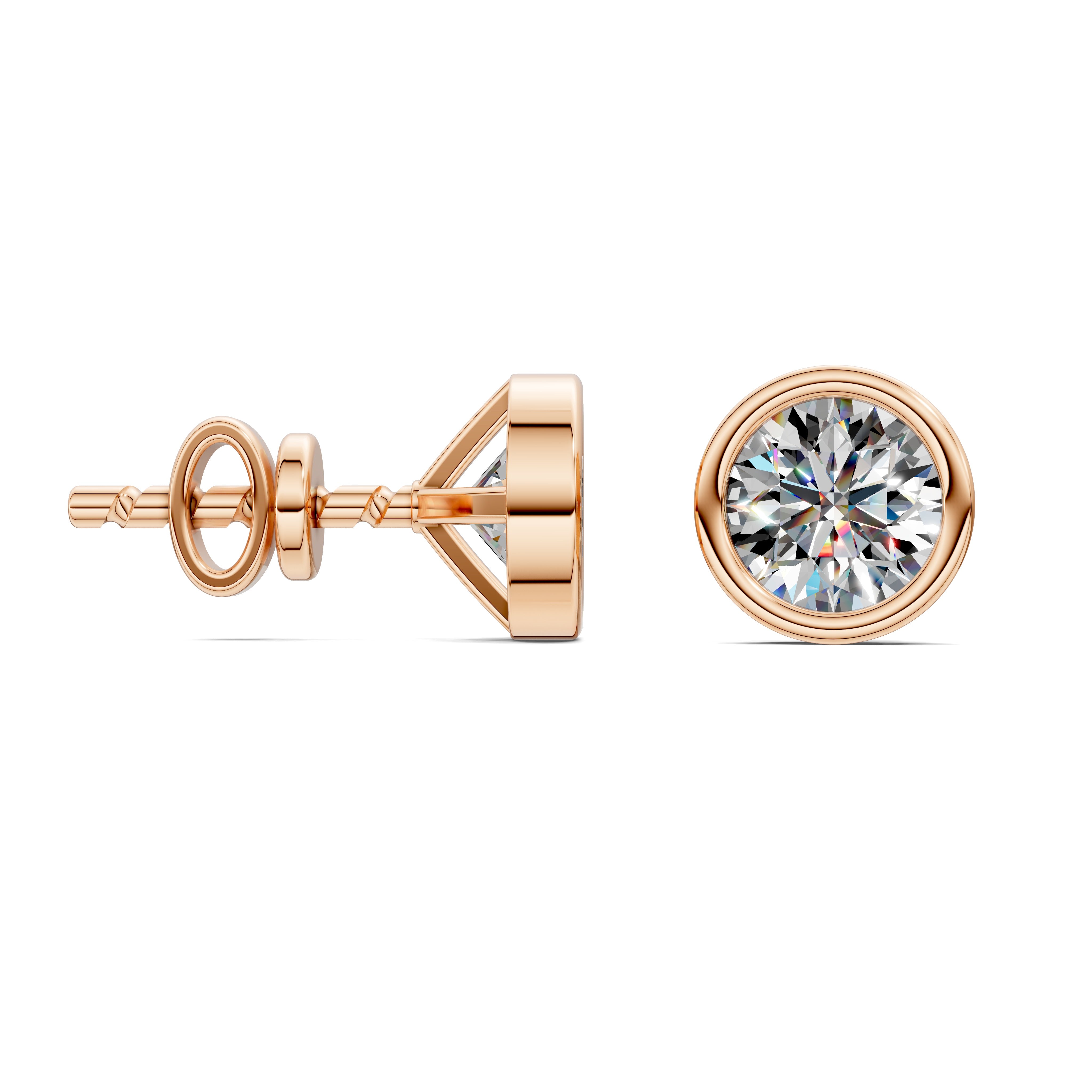Lena Round Diamond Studs