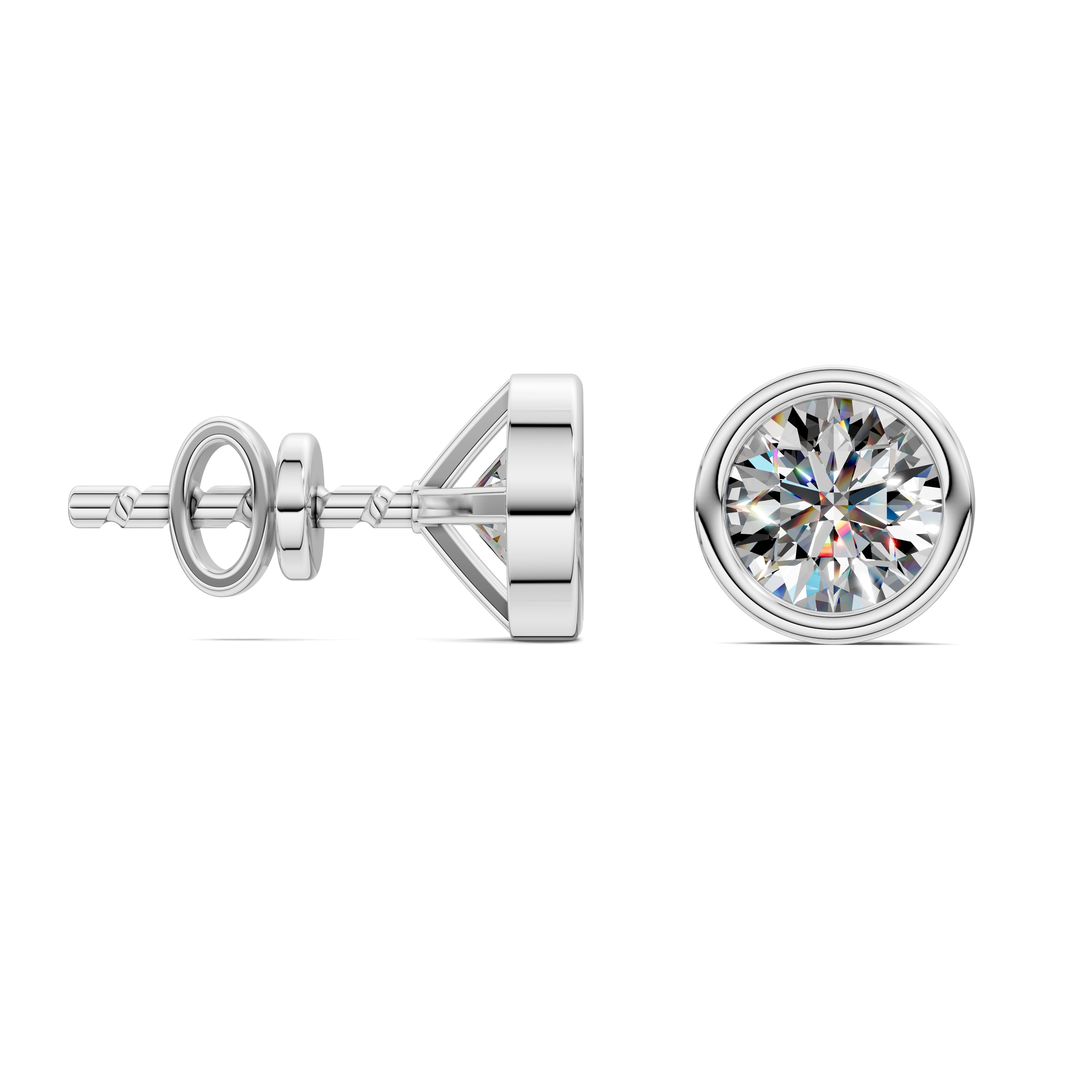 Lena Round Diamond Studs