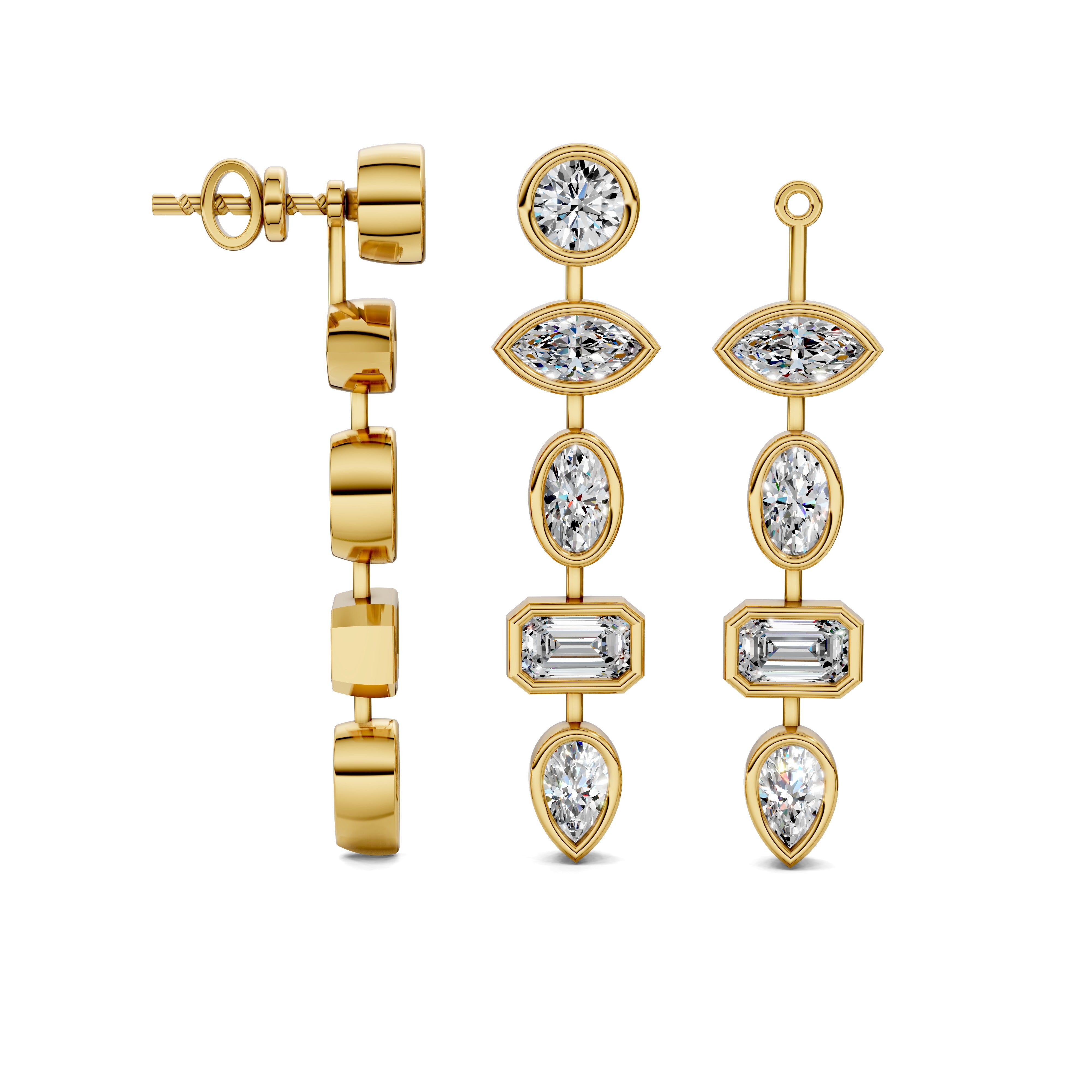 Viola Multi-Shape Diamond Jackets